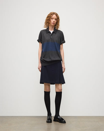 JOHNSTONS OF ELGIN LE KILT SHORT NAVY & BLACK KILT TB000845RU7752
