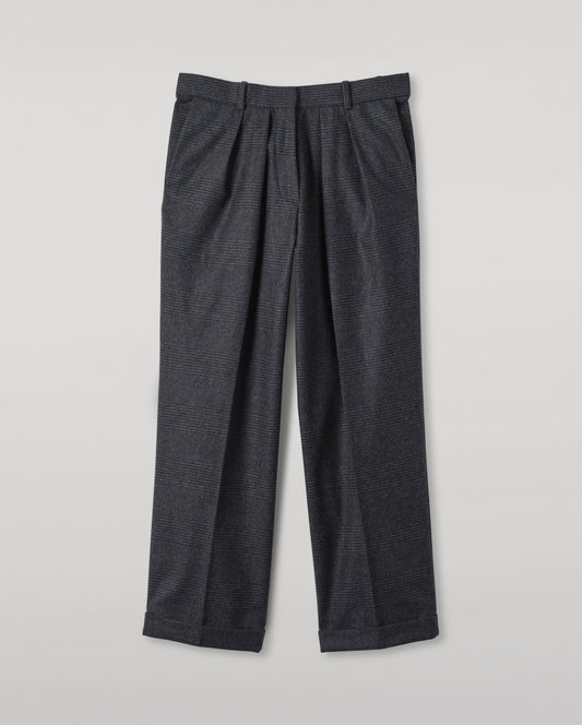 JOHNSTONS OF ELGIN WOMENS MACARA WOOL CM PLEATED TROUSERS 90% WOOL, 10% CASHMERE TB000858RU7850