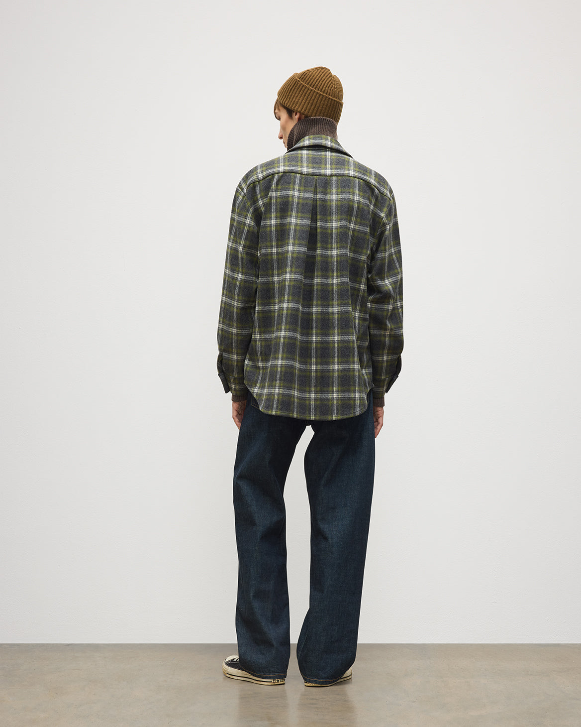 JOHNSTONS OF ELGIN MENS CAPERCAILLIE WOOL CM OVERSHIRT 90% WOOL, 10% CASHMERE TB000859RU7843