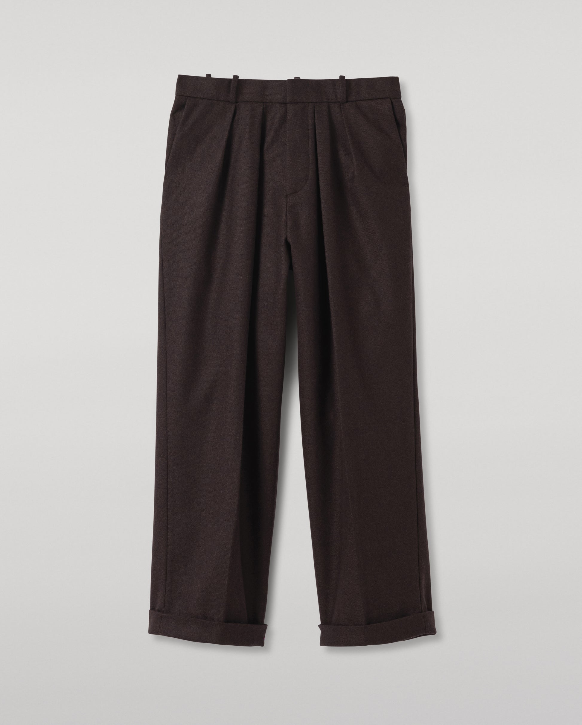 JOHNSTONS OF ELGIN MENS TRAQUAIR CASHMERE TROUSERS 90% WOOL, 10% CASHMERE TB000862RU7867