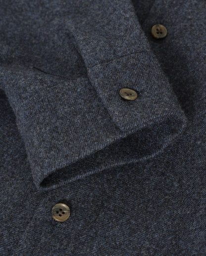 JOHNSTONS OF ELGIN MENS CORRIE WOOL CASHMERE OVERSHIRT 90% WOOL, 10% CASHMERE TB000865RU7853