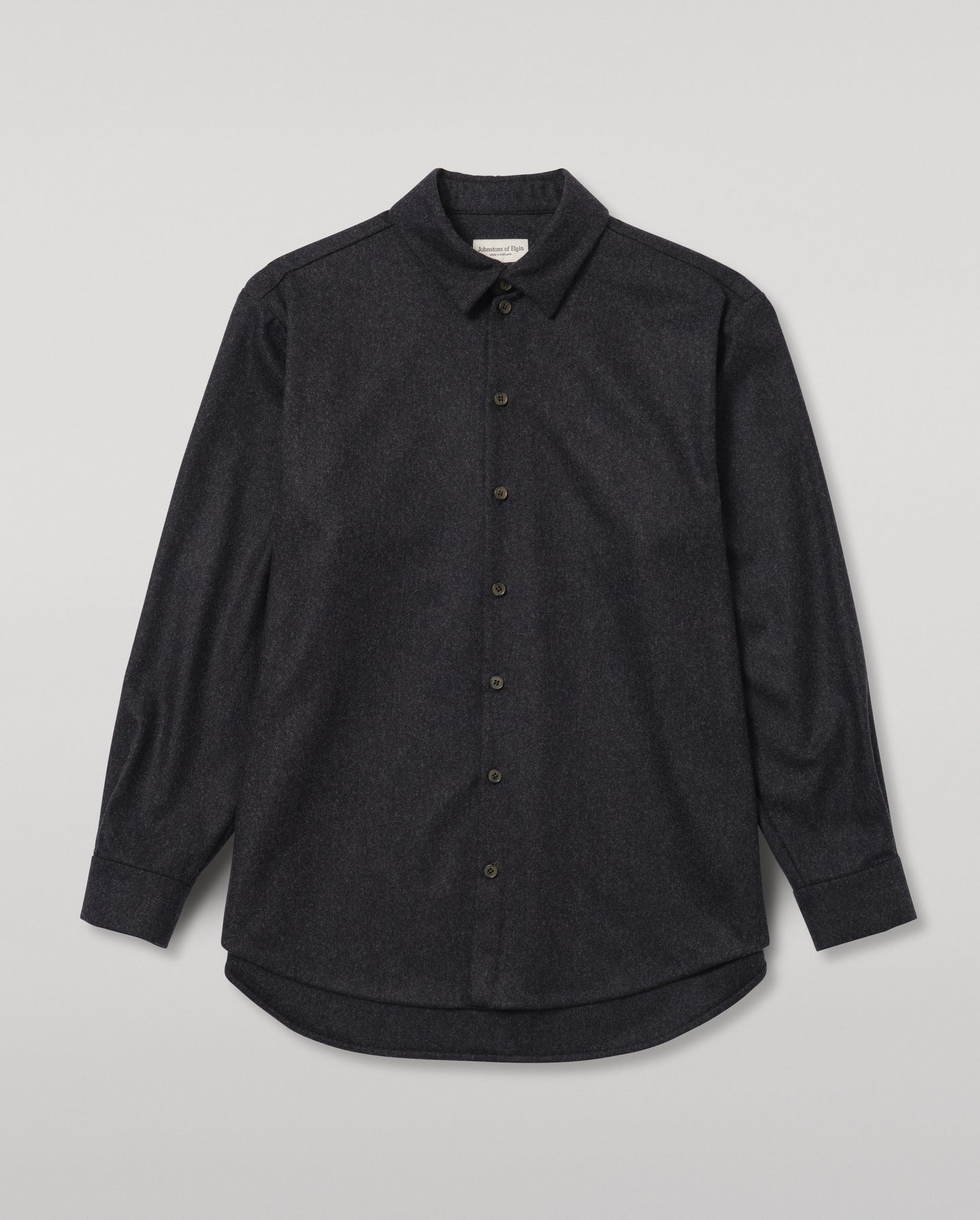 JOHNSTONS OF ELGIN MENS CORRIE WOOL CASHMERE OVERSHIRT 90% WOOL, 10% CASHMERE TB000865RU7853