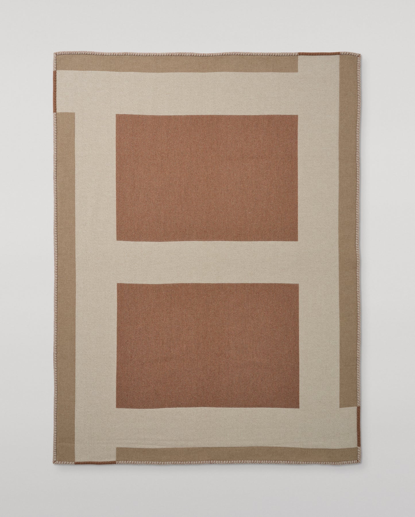 Johnstons of Elgin Geometric Throw in 66% Wool 34% Cashmere, in Contemporary Neutral, Brown and Beige, TB000847RU7764ONE
