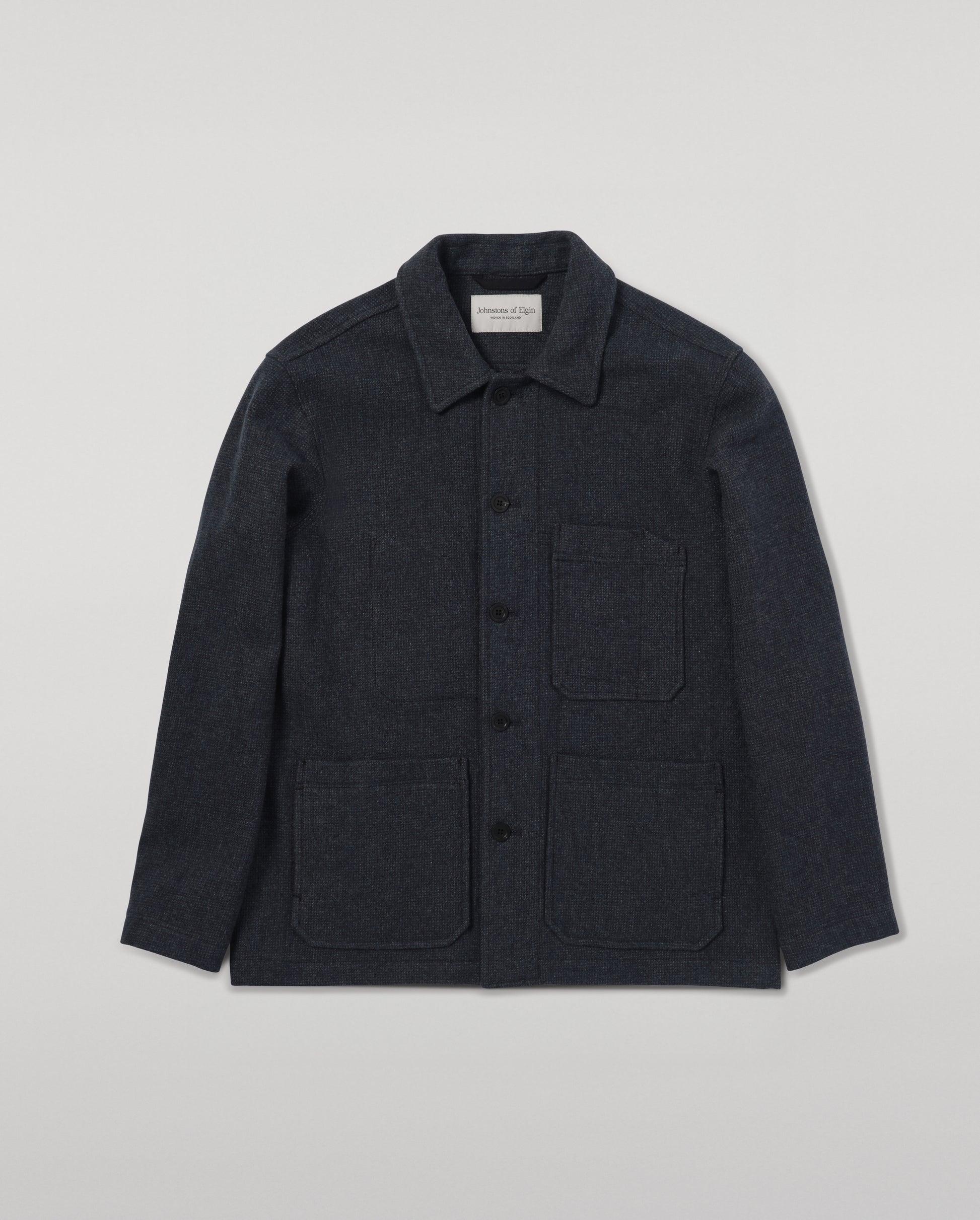Johnstons of Elgin Men's Tailoring Navy Weavers Jacket TD000429RU7472