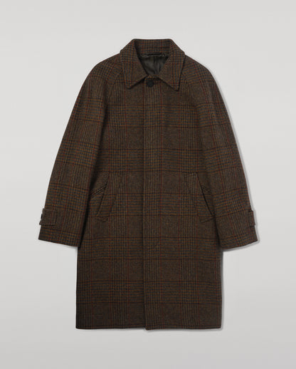 Johnstons of Elgin Men's Tailoring Moorland Glen Urquhart Check The Balmacaan' Coat TD000475RU7677