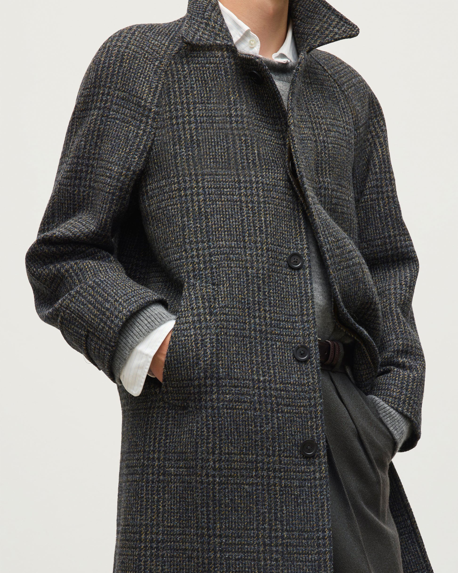 JOHNSTONS OF ELGIN MENS WOOL BALMACCAN 100% WOOL TD000545RU7854