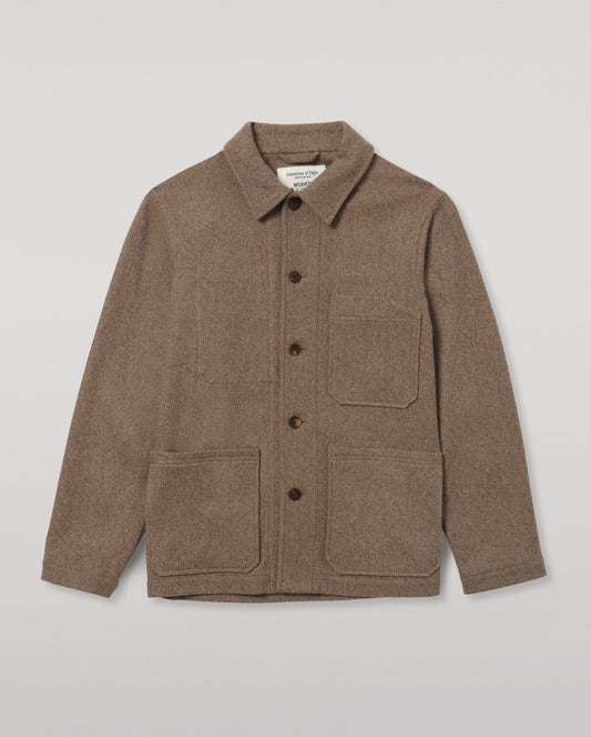 JOHNSTONS OF ELGIN MENS WOOL WEAVERS JACKET 100% WOOL TD000546RU7861