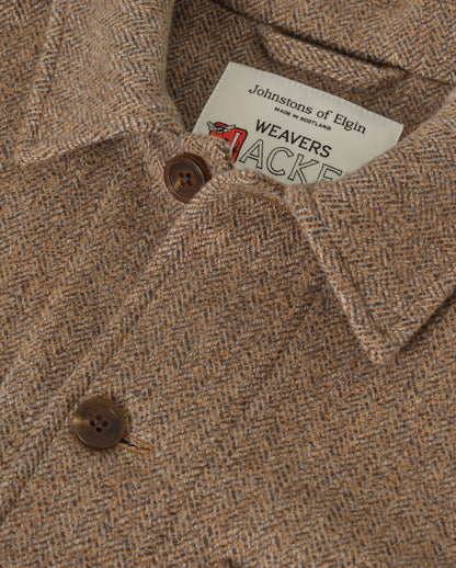 JOHNSTONS OF ELGIN MENS WOOL WEAVERS JACKET 100% WOOL TD000546RU7861