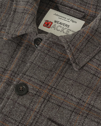 JOHNSTONS OF ELGIN MENS WOOL WEAVERS JACKET 100% WOOL TD000546RU7862