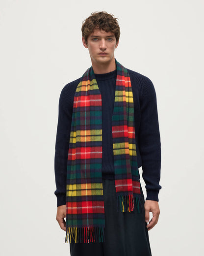 Johnstons of Elgin AW25 Woven Accessories Buchanan Buchanan Tartan Cashmere Scarf WA000016KU0310ONE