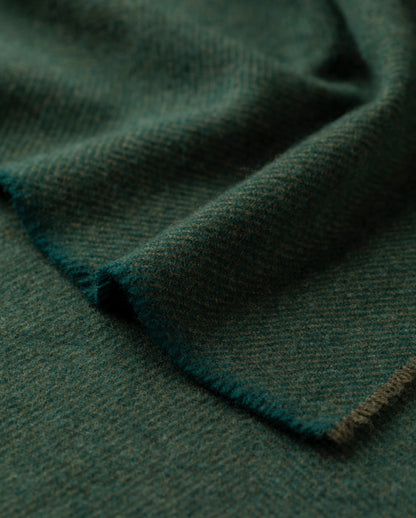 JOHNSTONS OF ELGIN CASHMERE MOUNTAIN TWILL SCARF GREEN 100% CASHMERE WA002645RU7806ONE