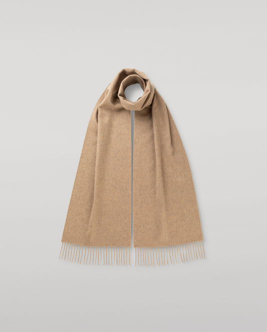 JOHNSTONS OF ELGIN CLASSIC CASHMERE SCARF OTTER BROWN 100% CASHMERE WA000016HB0333ONE