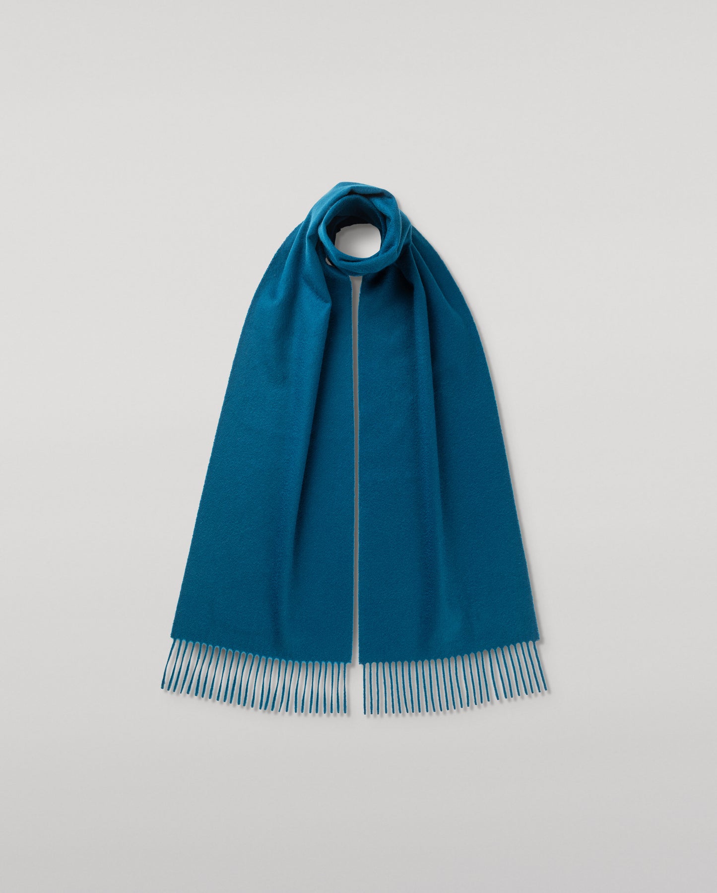 JOHNSTONS OF ELGIN CLASSIC CASHMERE SCARF BLUE 100% CASHMERE WA000016SD5123ONE