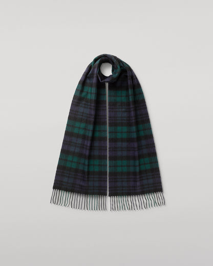 Johnstons of Elgin AW24 Woven Accessory Black Watch Tartan Cashmere Scarf WA000016KU0317N/A