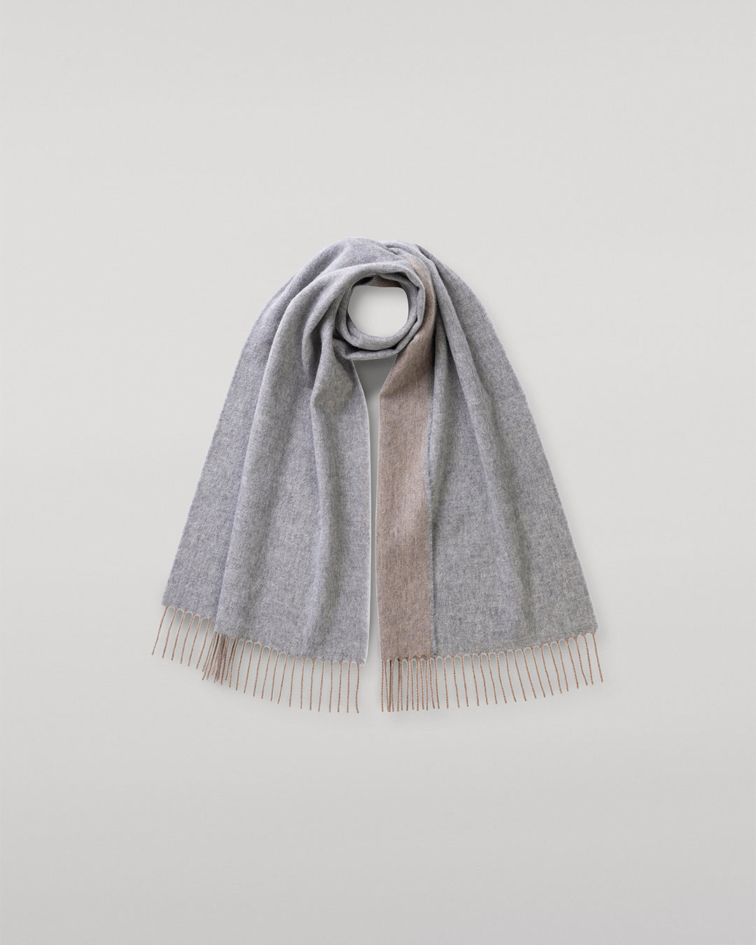 JOHNSTONS OF ELGIN NATURAL BARD SCARF 100% CASHMERE WA002560RU7726ONE
