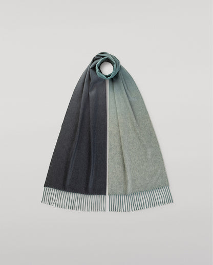 JOHNSTONS OF ELGIN CASHMERE UMBRA SCARF BLUE 100% CASHMERE WA002634RU7767ONE