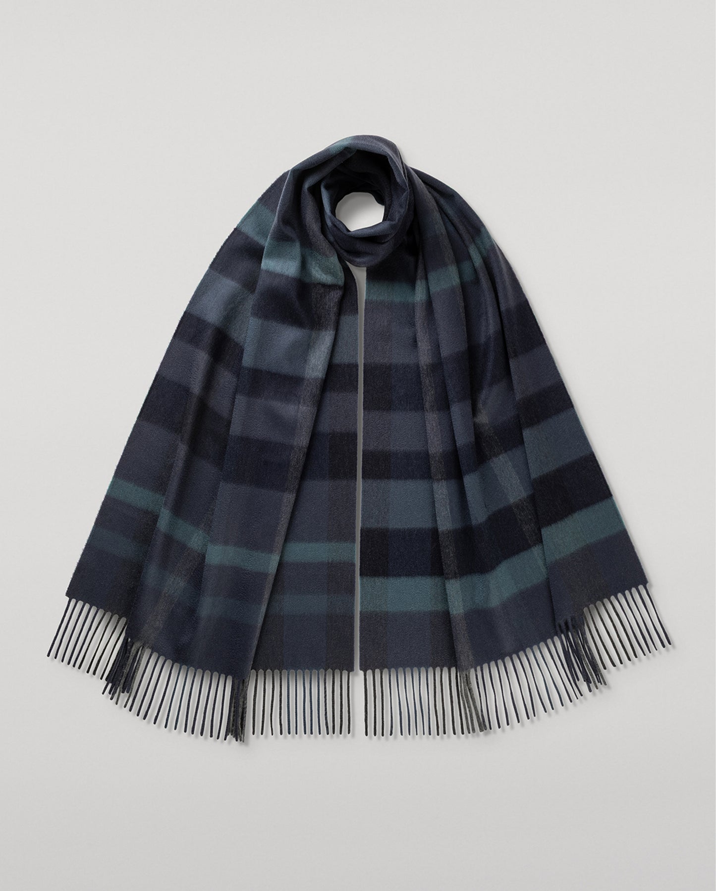 JOHNSTONS OF ELGIN CASHMERE MULTI CHECK SCARF 100% CASHMERE WA002635RU7753ONE