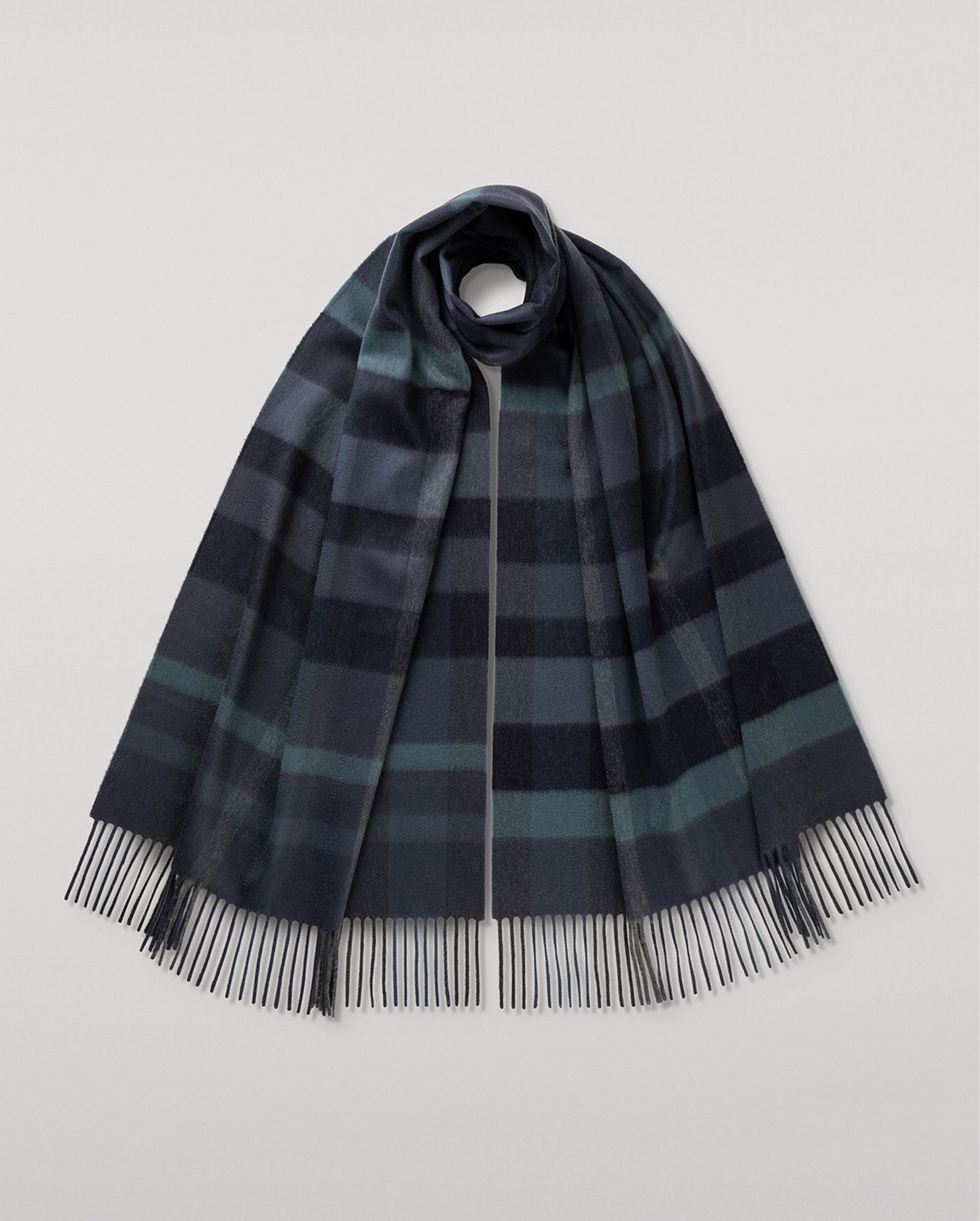 JOHNSTONS OF ELGIN CASHMERE MULTI CHECK SCARF 100% CASHMERE WA002635RU7753ONE