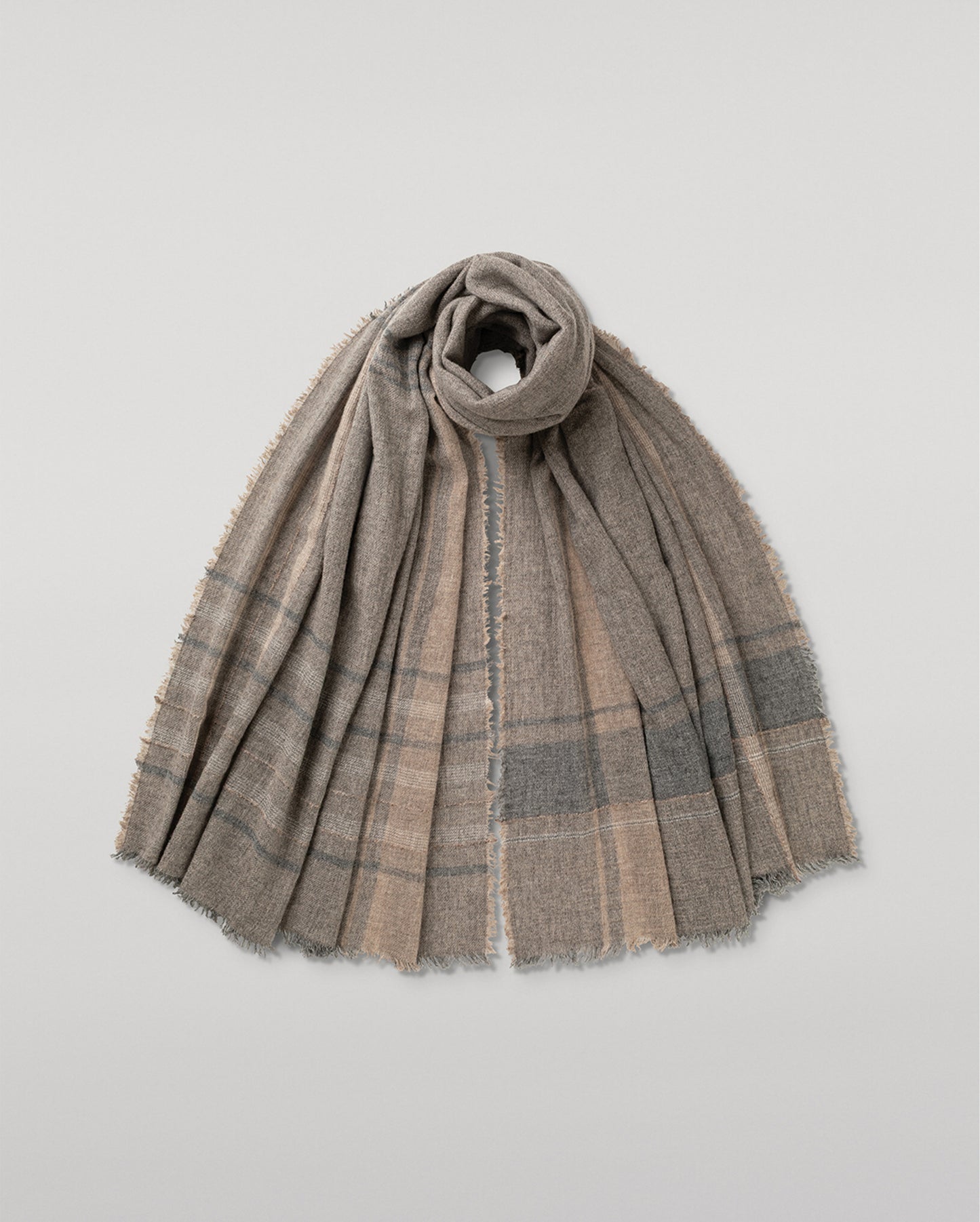JOHNSTONS OF ELGIN CASHMERE GULLANE STOLE NATURAL 100% CASHMERE WA002642RU7772ONE