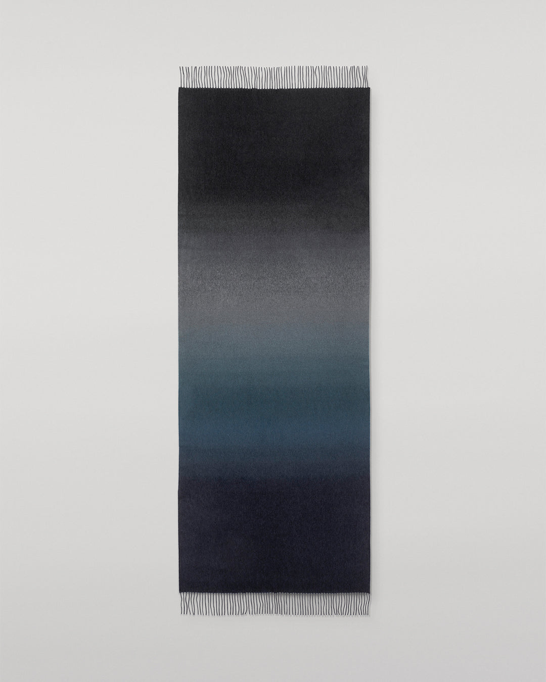 JOHNSTONS OF ELGIN UMBRA OMBRE STOLE BLACK & NAVY 100% CASHMERE WA000056RU7302ONE