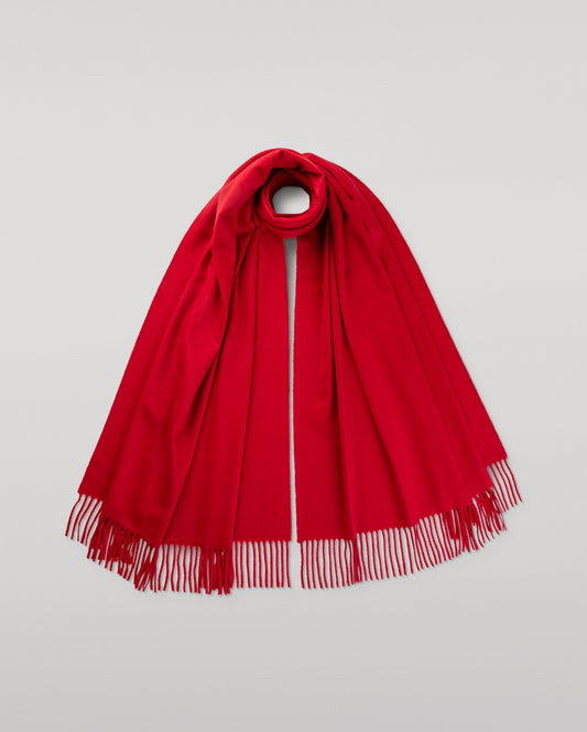 JOHNSTONS OF ELGIN CLASSIC CASHMERE STOLE RED 100% CASHMERE WA000056SE7461ONE