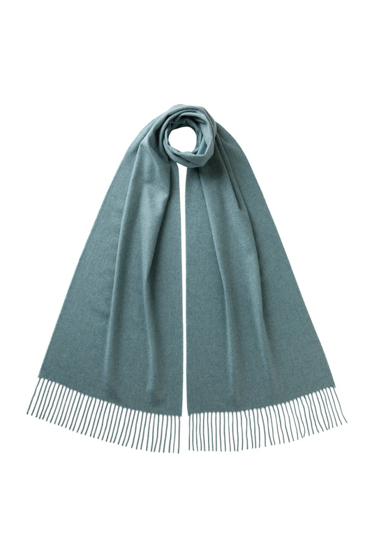 Johnstons of Elgin AW25 Woven Accessories Seascape Seascape Wide Cashmere Scarf WA000057HC4291ONE