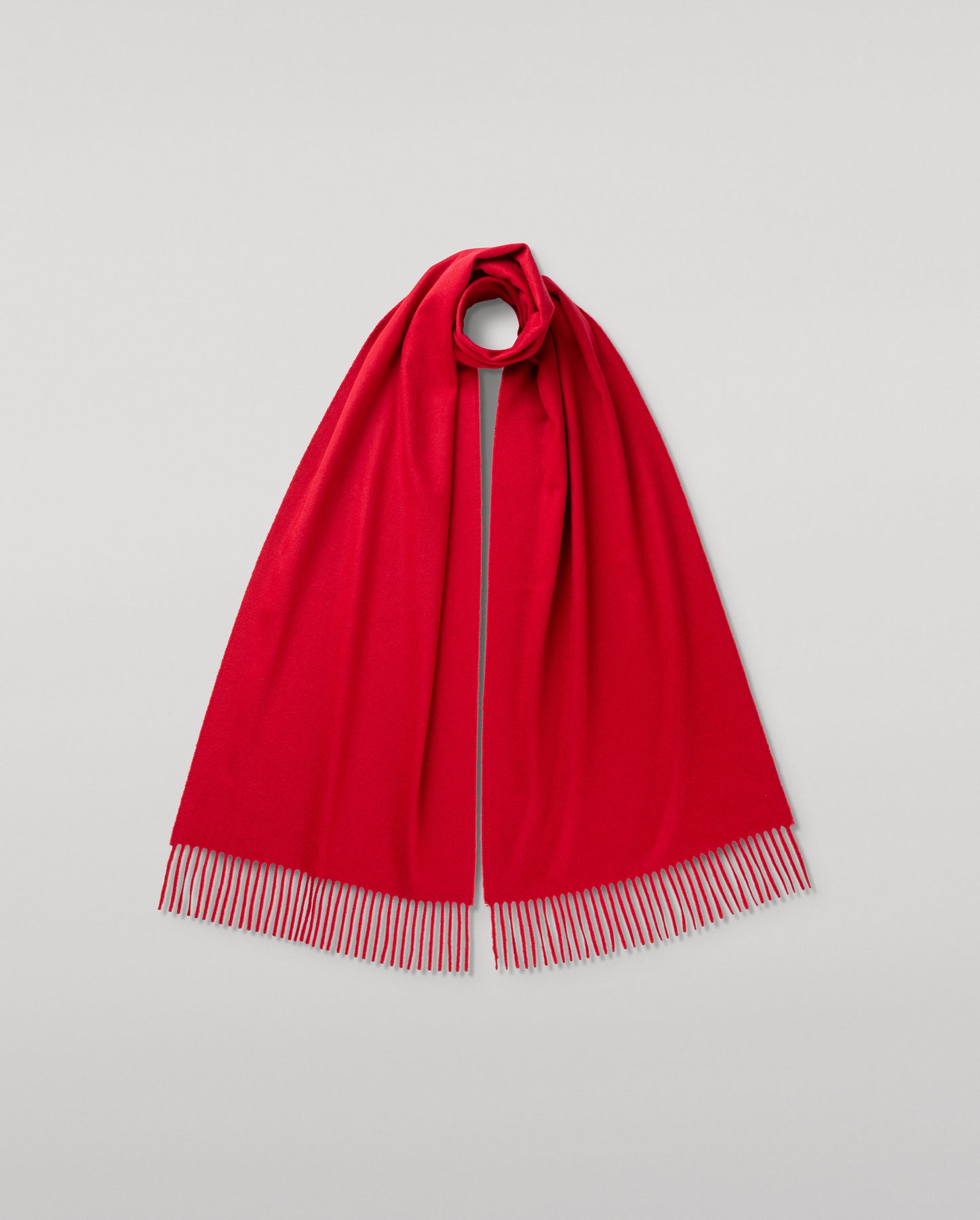 JOHNSTONS OF ELGIN CLASSIC CASHMERE WIDE SCARF RED 100% CASHMERE WA000057SE7461ONE