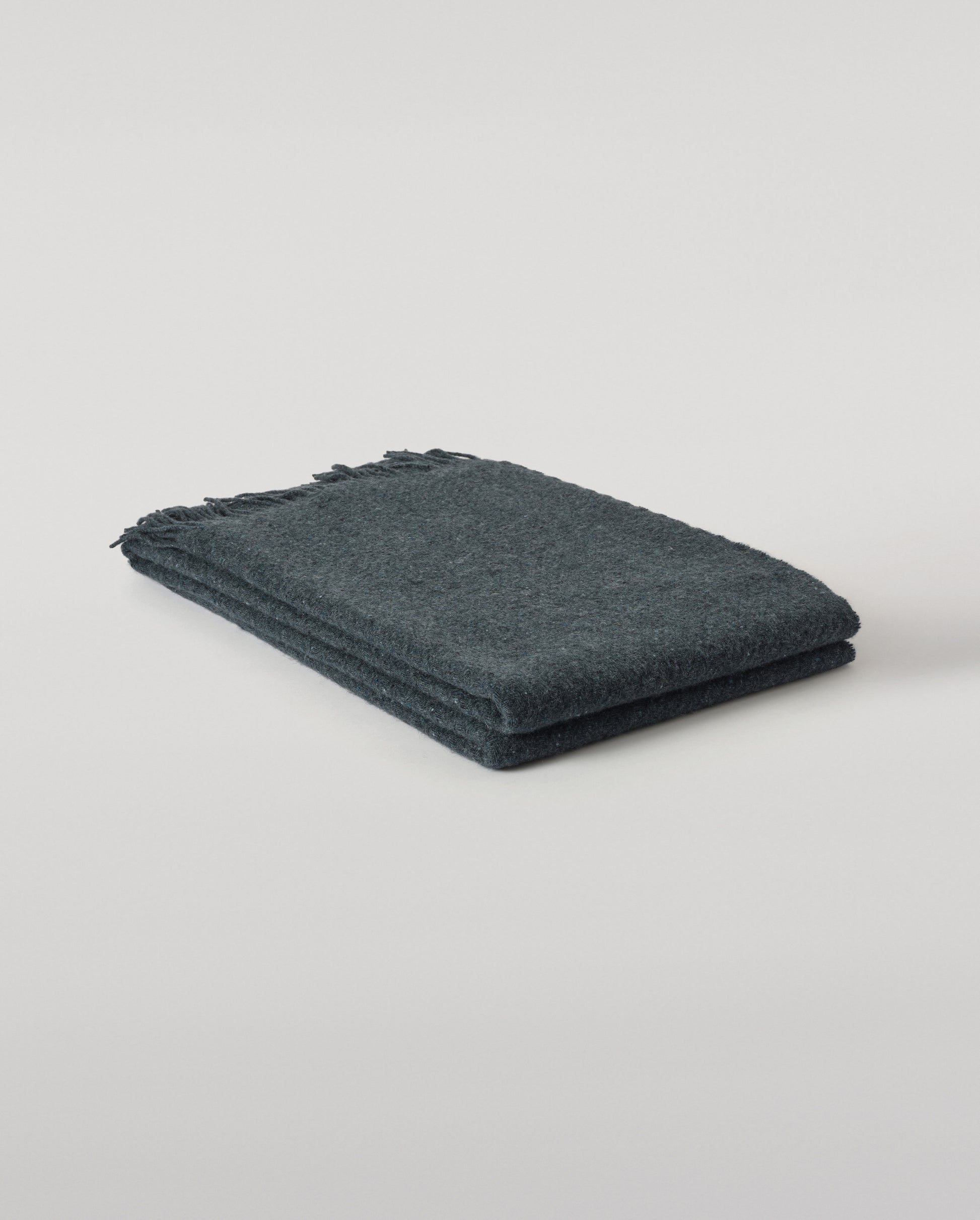 Johnstons of Elgin Lofty Cashmere Blanket in Storm Blue WAC02308RU7654ONE