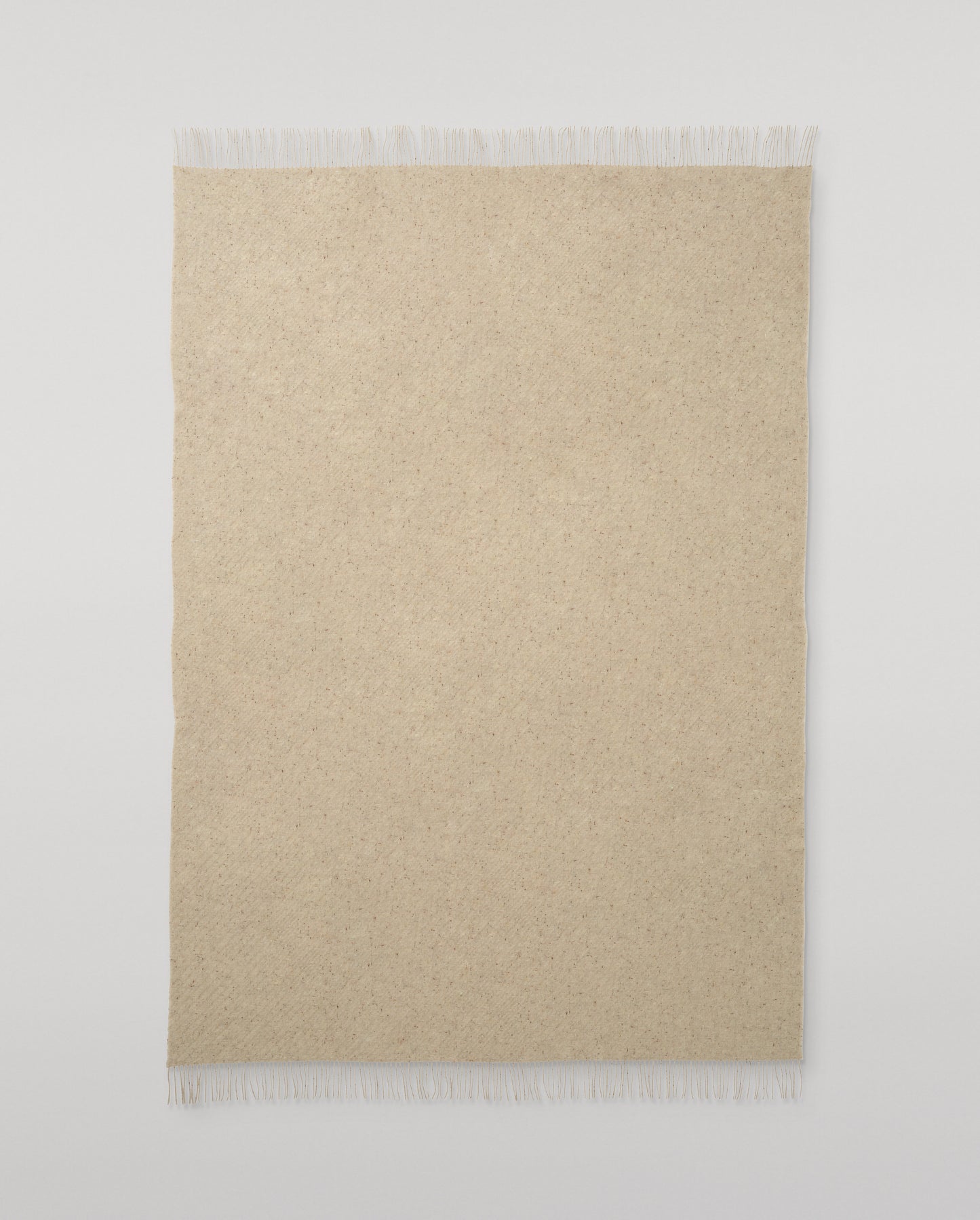 Johnstons of Elgin Lofty Twill Cashmere Blanket in Natural WAC02308RU7655ONE