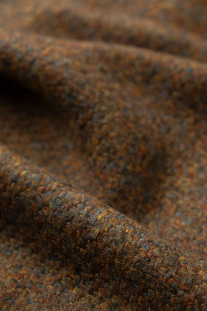 Johnstons of Elgin AW24 Woven Accessory Bronze Mix Brushed Bouclé Scarf WB002587HB4355ONE