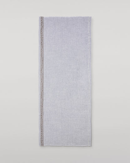 JOHNSTONS OF ELGIN CYRUS FLOAT EDGE SCARF GREY 94% WOOL 4% CASHMERE 2% SILK WB002860RU7712ONE