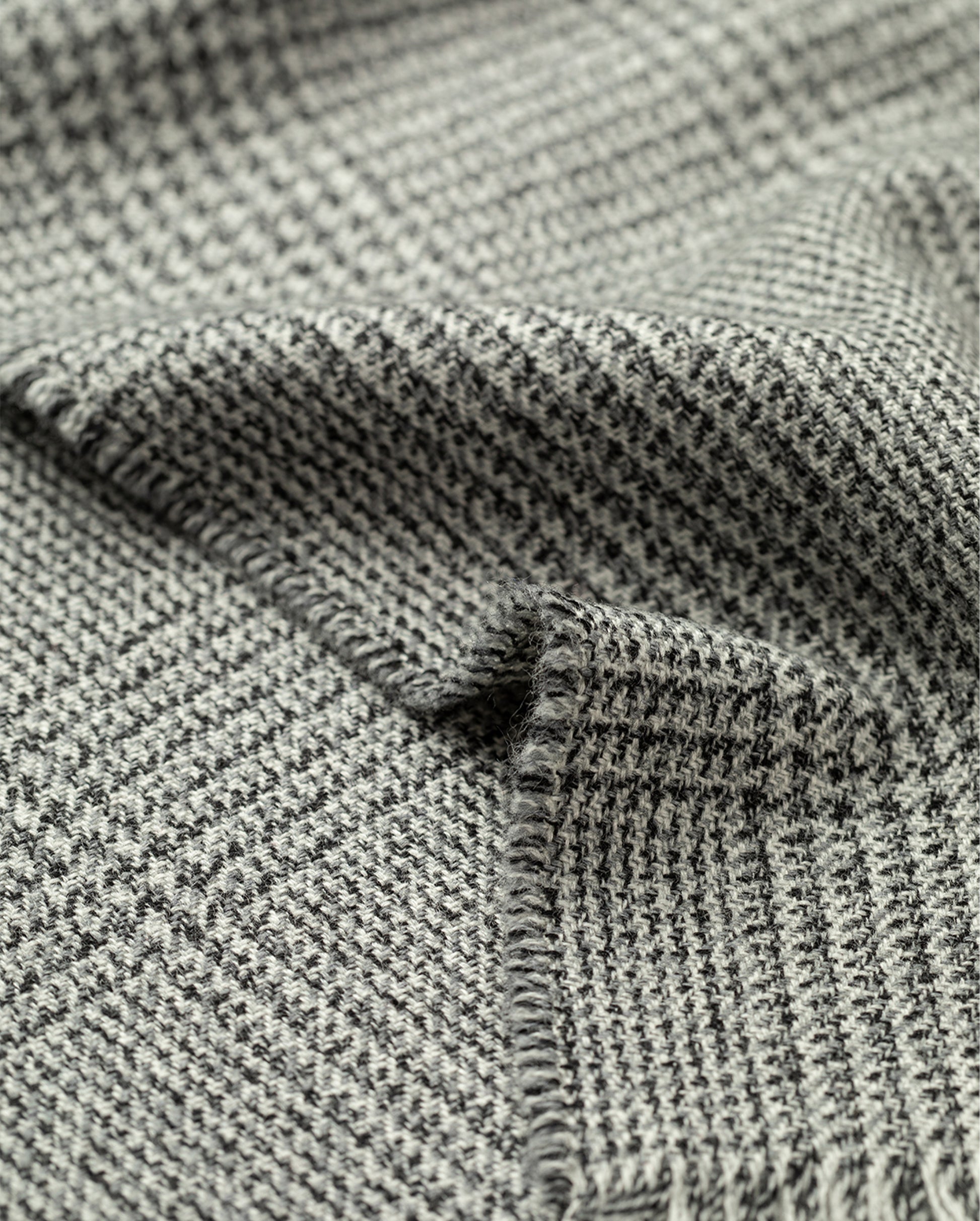 JOHNSTONS OF ELGIN TWEED SCARF GREY 53% WOOL 47% CASHMERE WB002946RU7811ONE