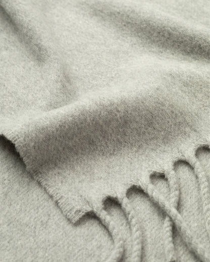 JOHNSTONS OF ELGIN MACH SCARF LIGHT GREY 100% WOOL WD002011HA0200ONE