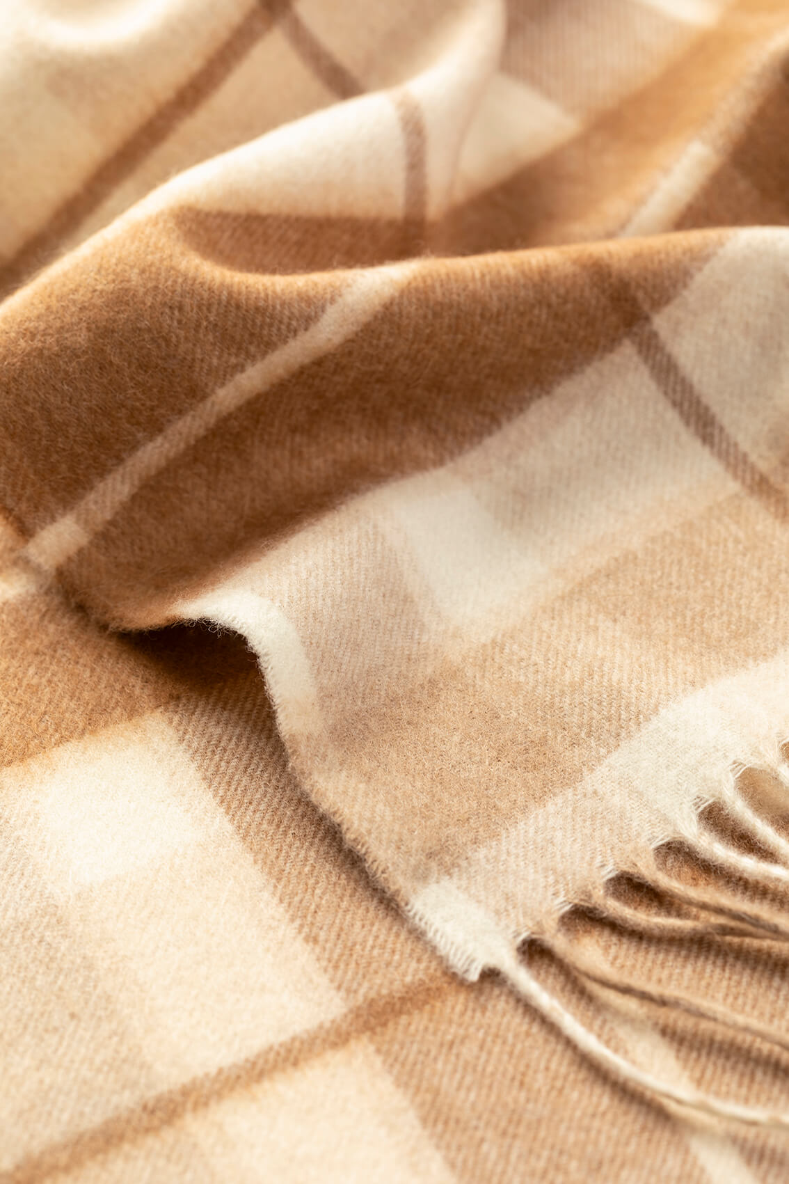 Johnstons of Elgin Vicuna  Check Cashmere & Vicuña Scarf WV000012RU6367N/A