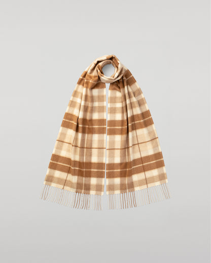 Johnstons of Elgin Vicuna  Check Cashmere & Vicuña Scarf WV000012RU6367N/A